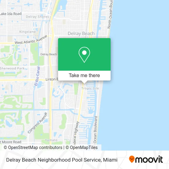Delray Beach Neighborhood Pool Service map