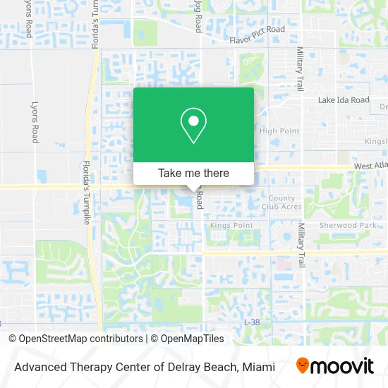 Advanced Therapy Center of Delray Beach map