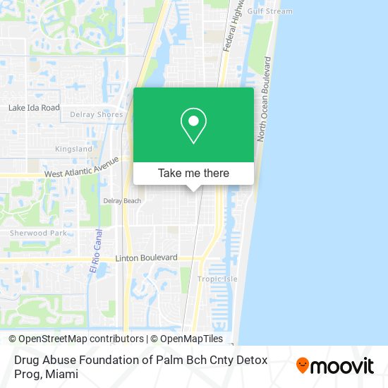 Drug Abuse Foundation of Palm Bch Cnty Detox Prog map