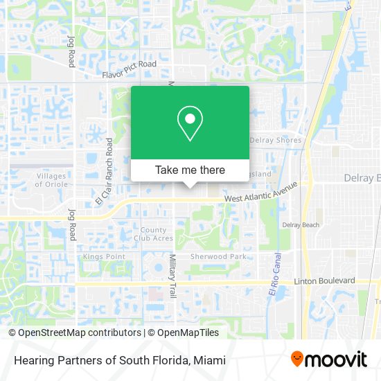 Hearing Partners of South Florida map