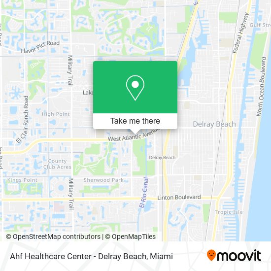 Ahf Healthcare Center - Delray Beach map