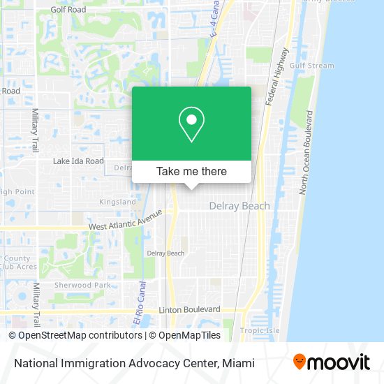 Mapa de National Immigration Advocacy Center