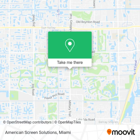 American Screen Solutions map
