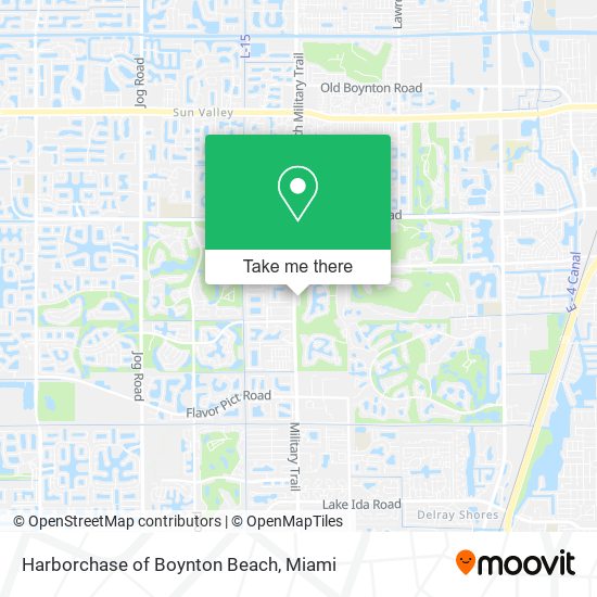 Harborchase of Boynton Beach map