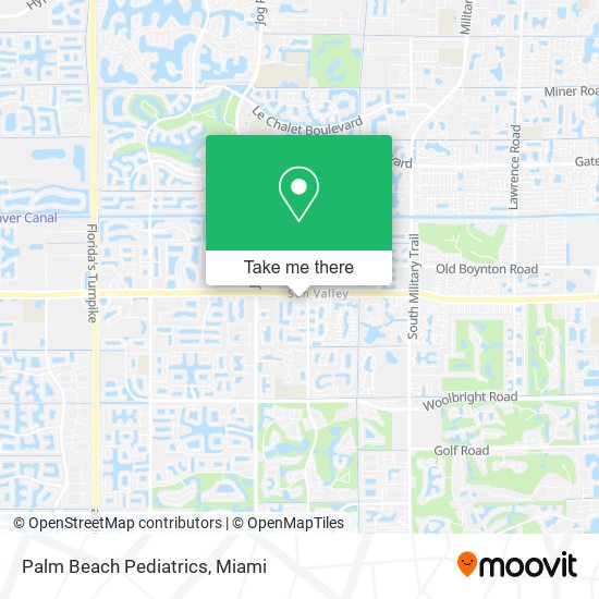 Mapa de Palm Beach Pediatrics