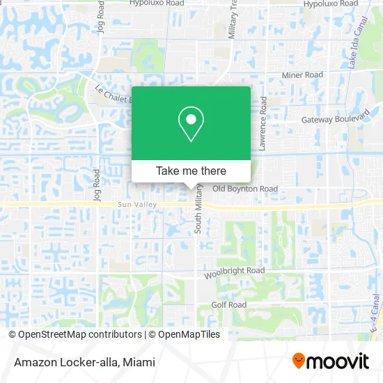 Amazon Locker-alla map