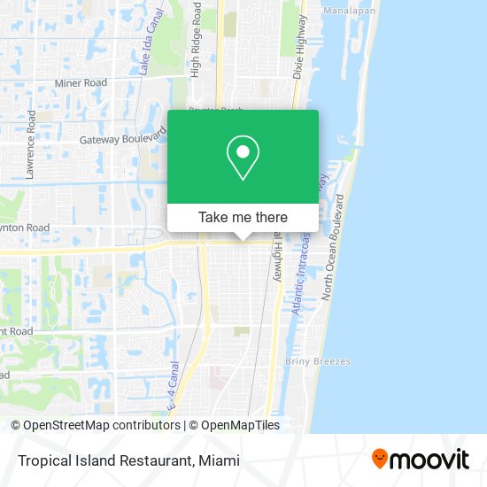 Tropical Island Restaurant map