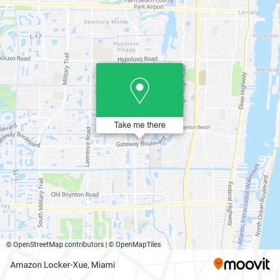 Mapa de Amazon Locker-Xue