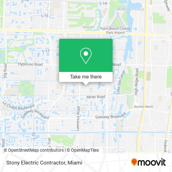 Stony Electric Contractor map
