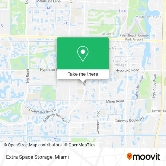 Extra Space Storage map