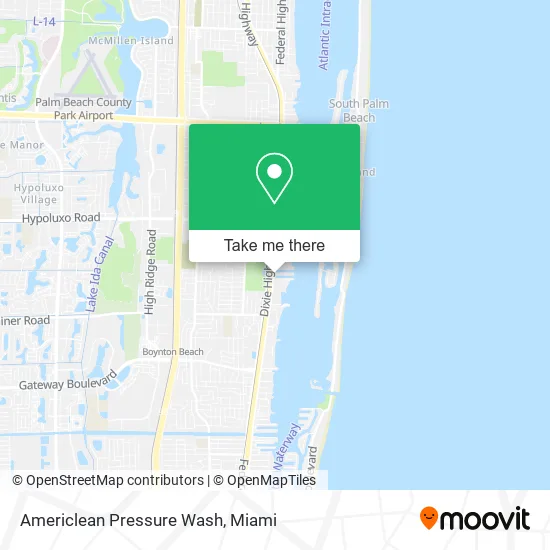 Americlean Pressure Wash map