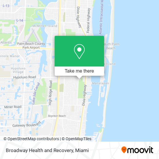 Mapa de Broadway Health and Recovery