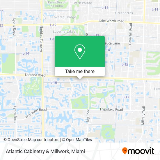 Atlantic Cabinetry & Millwork map