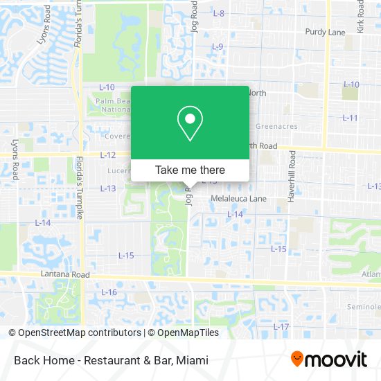 Back Home - Restaurant & Bar map