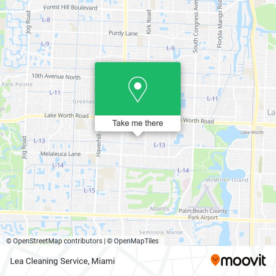 Mapa de Lea Cleaning Service