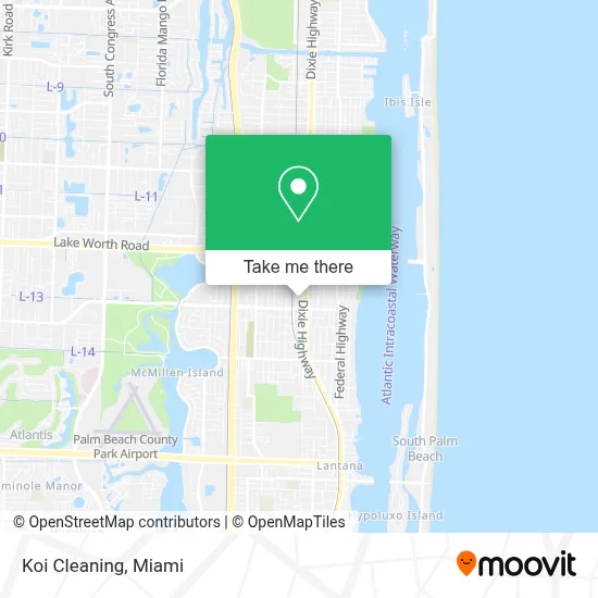Koi Cleaning map