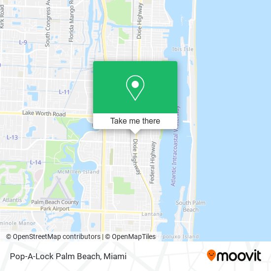 Mapa de Pop-A-Lock Palm Beach