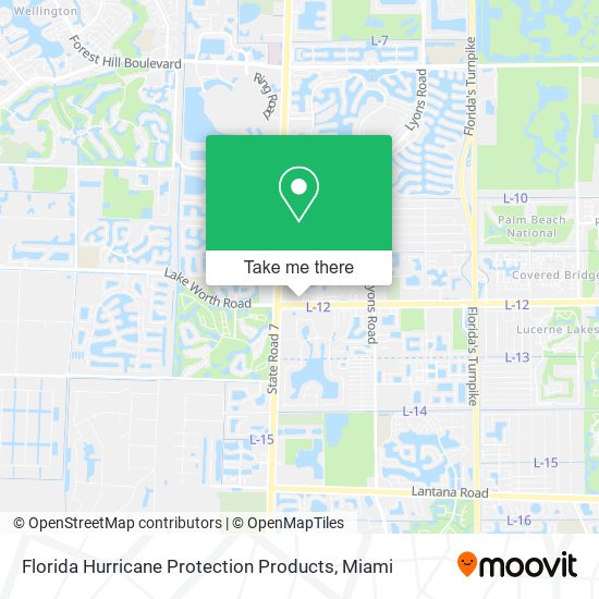 Mapa de Florida Hurricane Protection Products