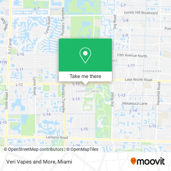 Veri Vapes and More map