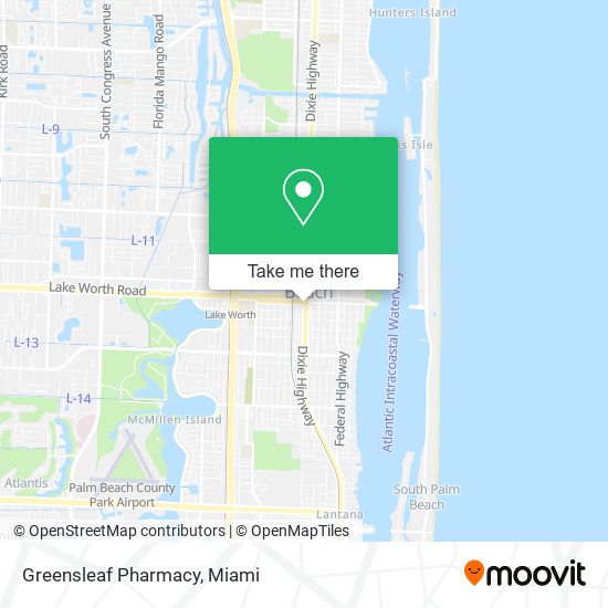 Mapa de Greensleaf Pharmacy