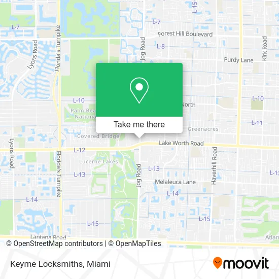 Keyme Locksmiths map