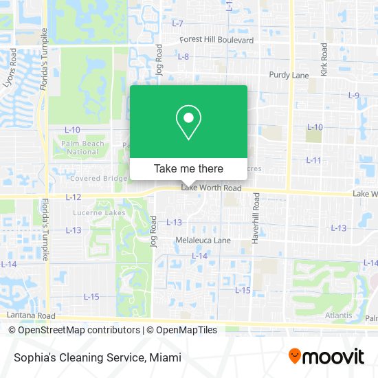 Sophia's Cleaning Service map