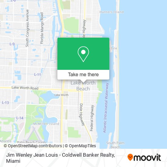 Mapa de Jim Wenley Jean Louis - Coldwell Banker Realty
