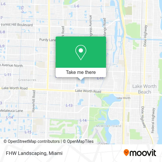FHW Landscaping map