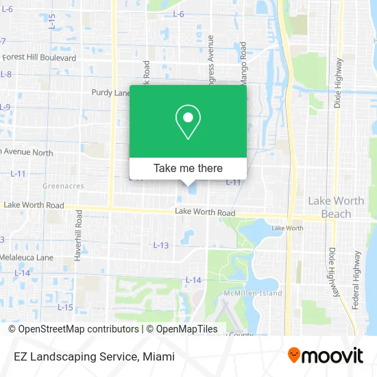 EZ Landscaping Service map