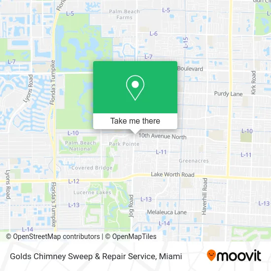 Golds Chimney Sweep & Repair Service map