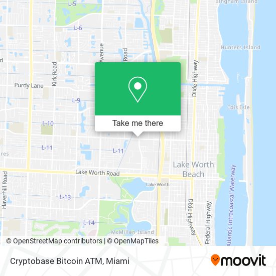 Mapa de Cryptobase Bitcoin ATM