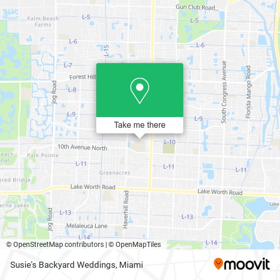 Susie's Backyard Weddings map