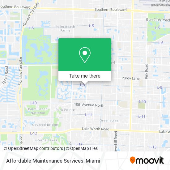 Affordable Maintenance Services map