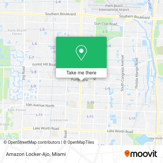 Amazon Locker-Ajo map