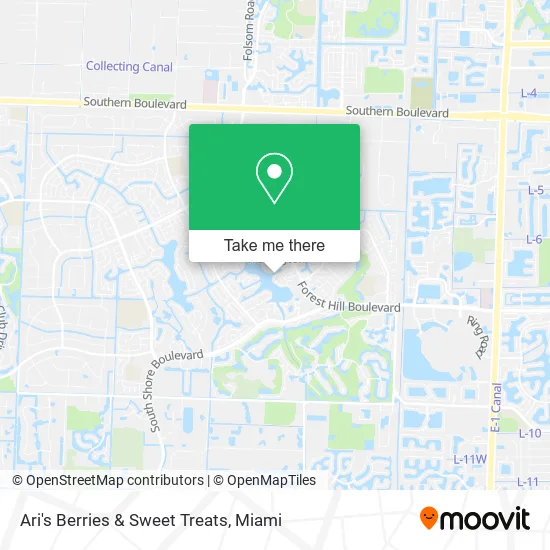 Ari's Berries & Sweet Treats map