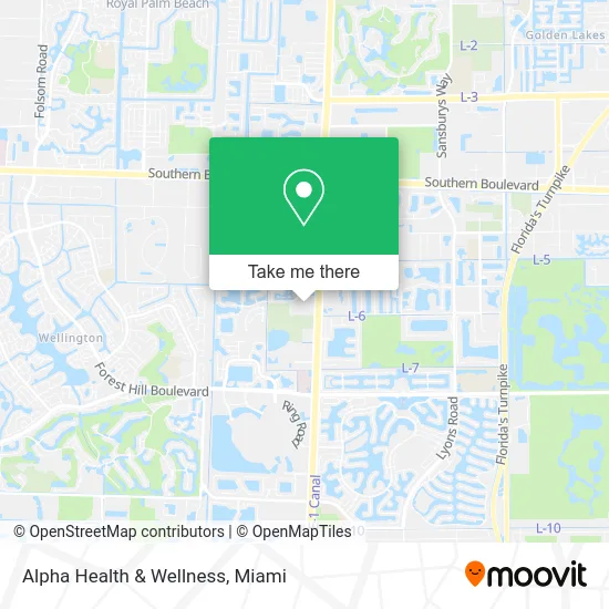 Alpha Health & Wellness map