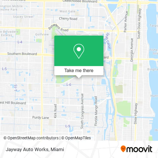 Jayway Auto Works map