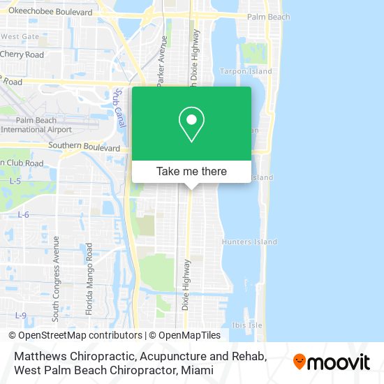 Mapa de Matthews Chiropractic, Acupuncture and Rehab, West Palm Beach Chiropractor