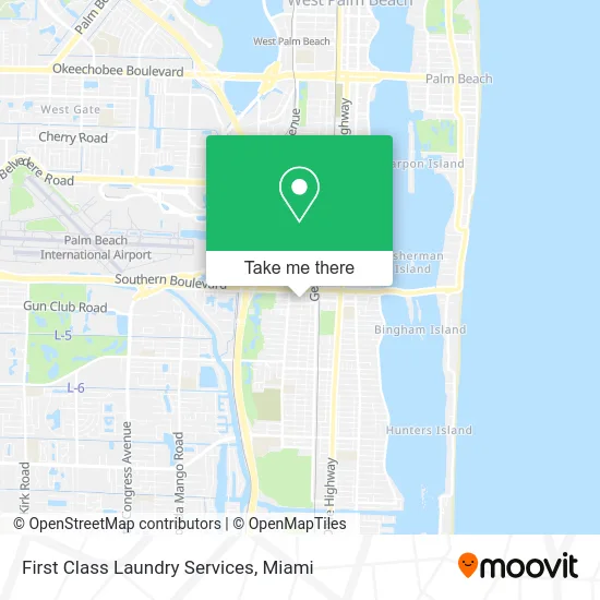 First Class Laundry Services map