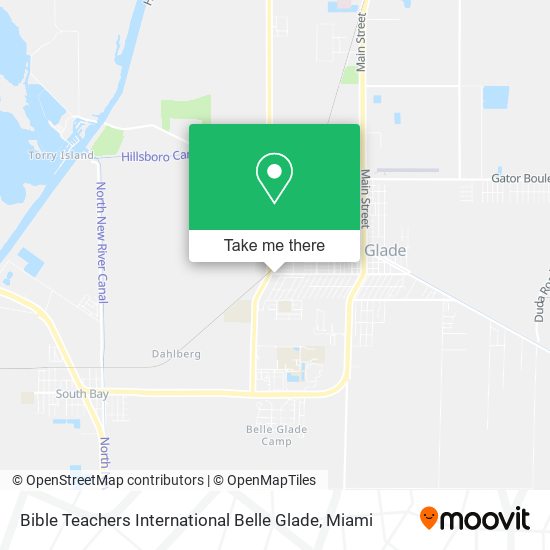 Bible Teachers International Belle Glade map