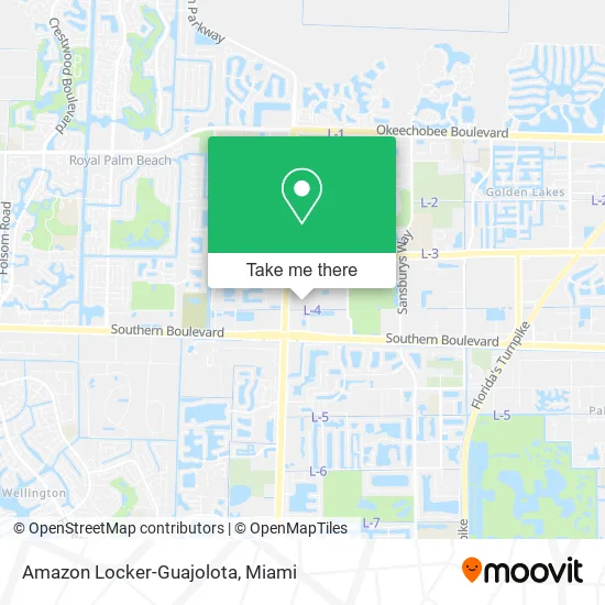 Mapa de Amazon Locker-Guajolota