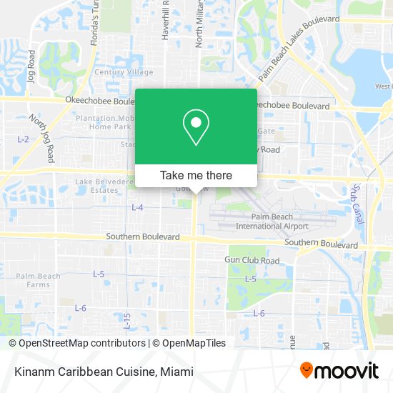 Mapa de Kinanm Caribbean Cuisine