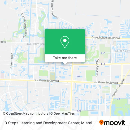 Mapa de 3 Steps Learning and Development Center