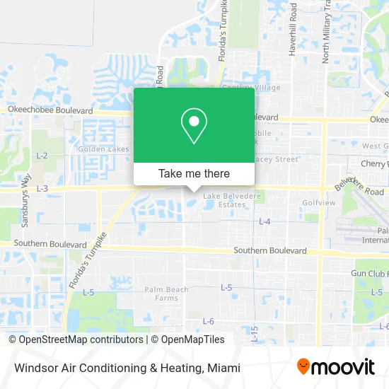 Windsor Air Conditioning & Heating map