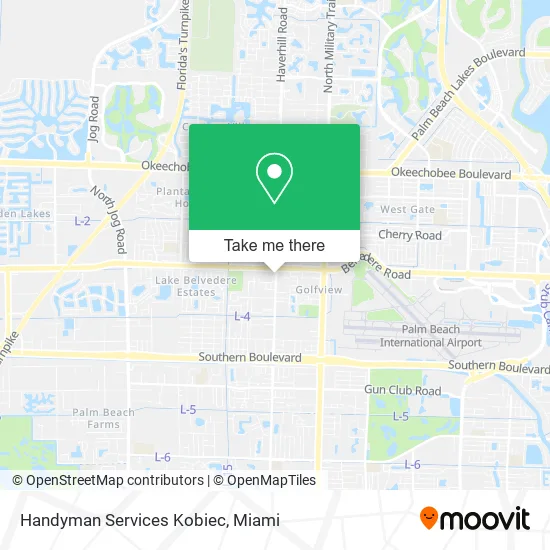 Handyman Services Kobiec map