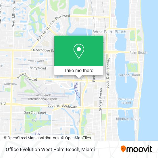 Office Evolution West Palm Beach map