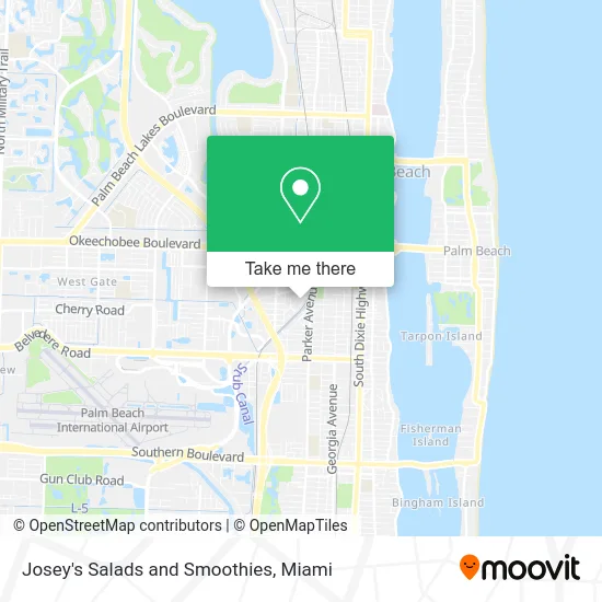 Josey's Salads and Smoothies map