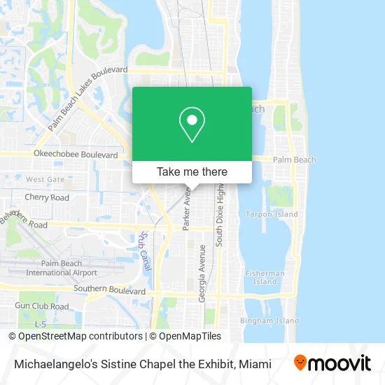 Michaelangelo's Sistine Chapel the Exhibit map