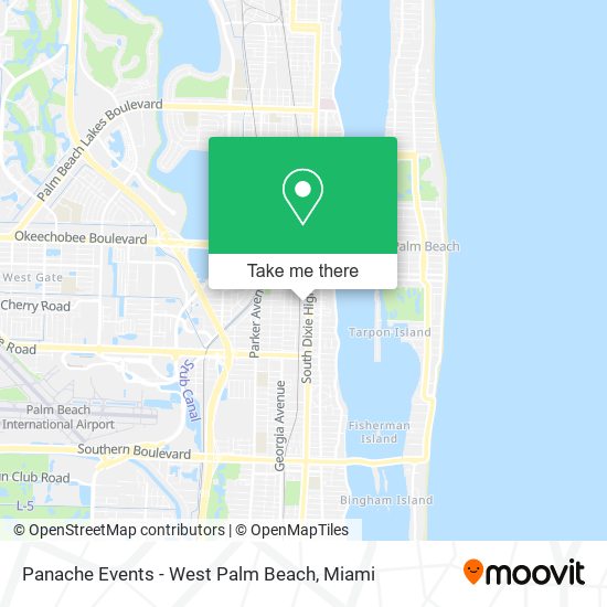 Panache Events - West Palm Beach map