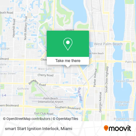 Mapa de smart Start Ignition Interlock